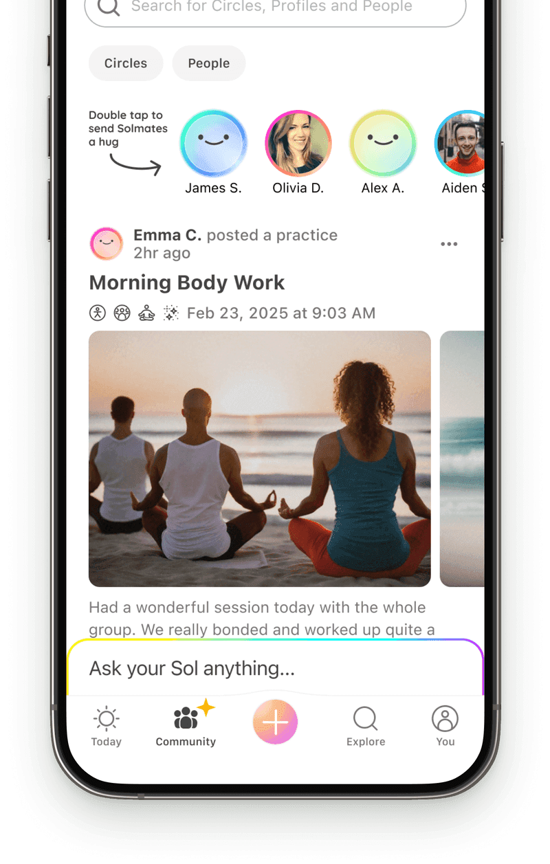 Sol app screen one