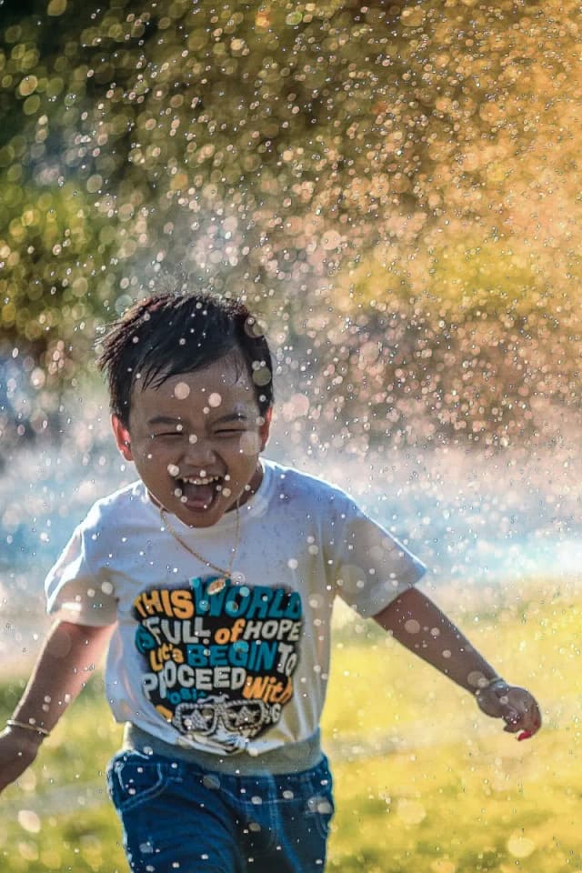 Play a game with a child