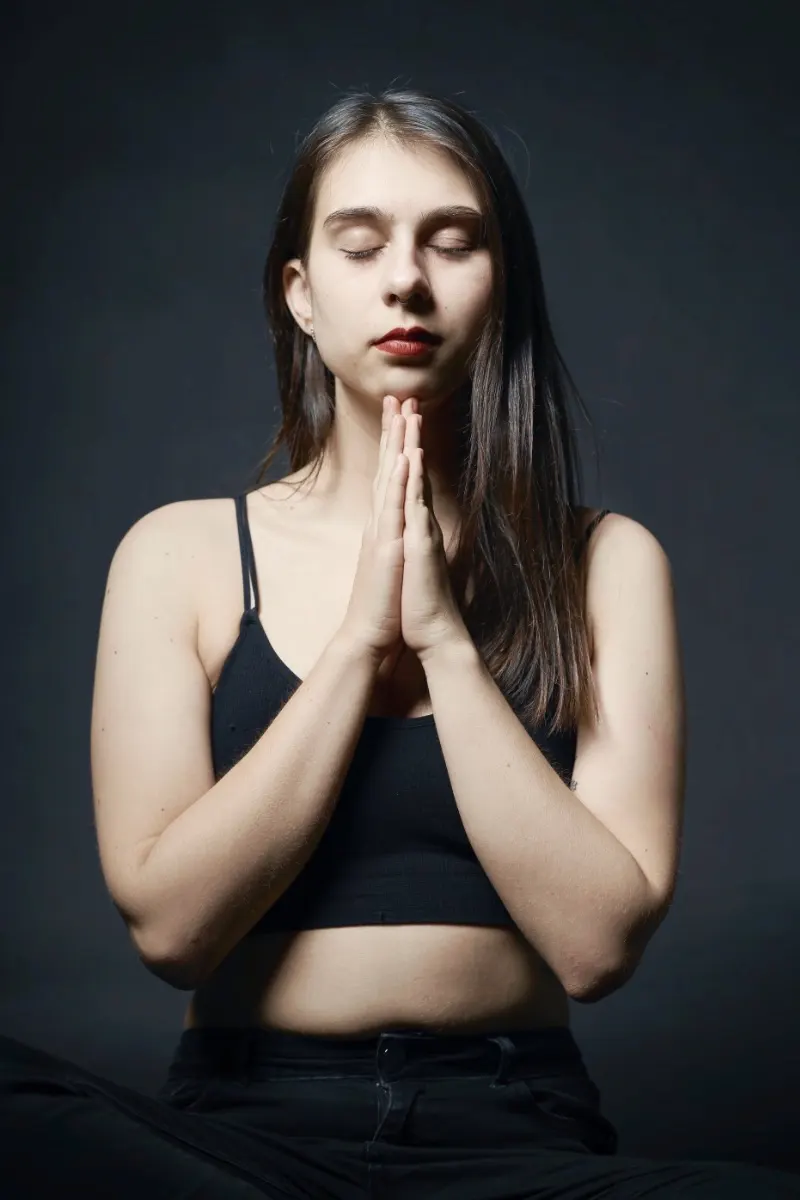 The "Namaste" gesture