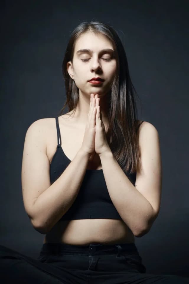 The "Namaste" gesture