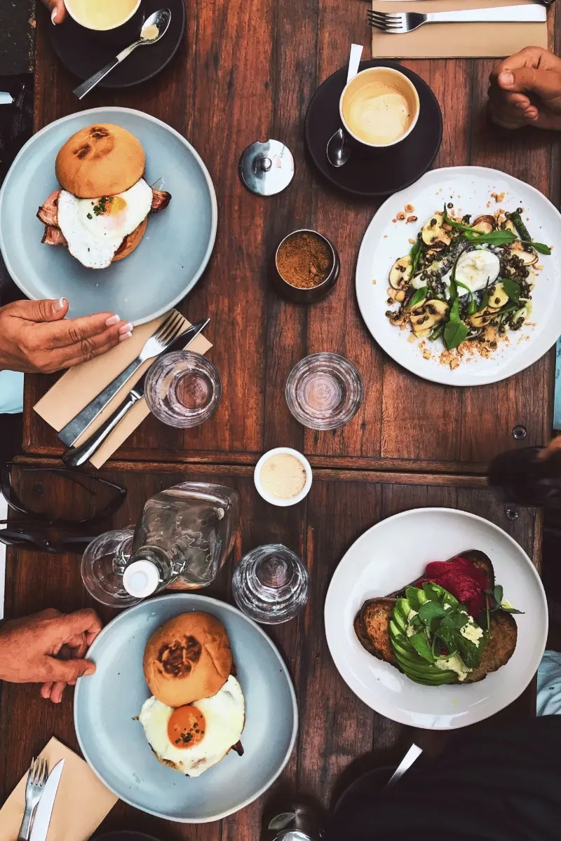 Share a meal with friends or family