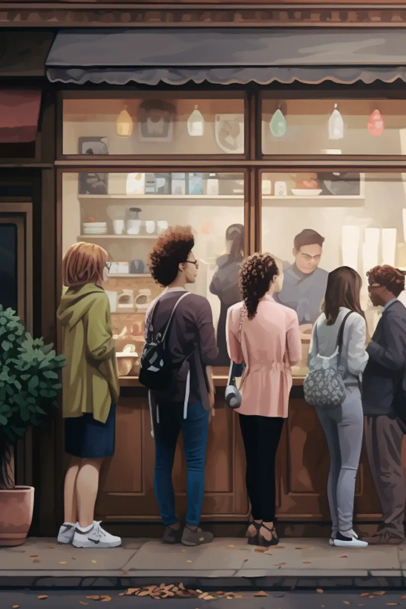 Let someone go ahead of you in line