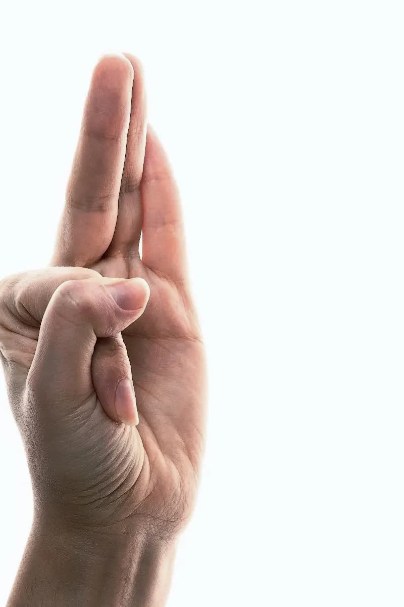 "Air" hand mudra