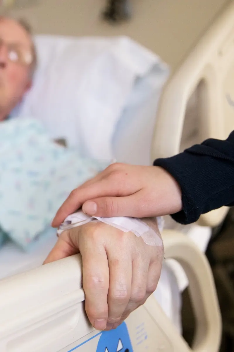 Visit or call someone who is suffering